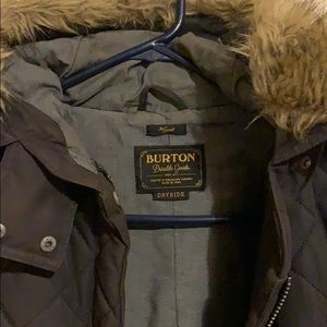Burton black parka